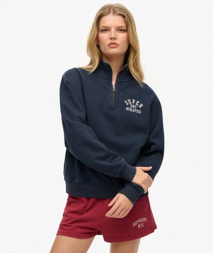 Damen Athletic Essentials Pullover mit Halbem Reißverschluss - Größe: 40 - Superdry - Modalova