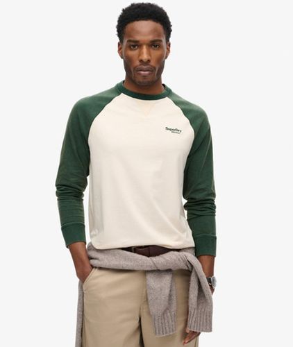 Herren Essential Baseball-oberteil mit Langen Ärmeln und Logo - Größe: XL - Superdry - Modalova