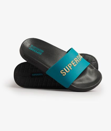 Damen Code Logo Badeschlappen - Größe: S - Superdry - Modalova