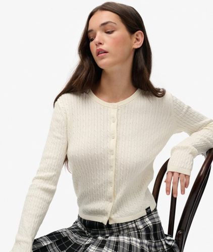 Damen Micro-zopfstrickjacke - Größe: 38 - Superdry - Modalova