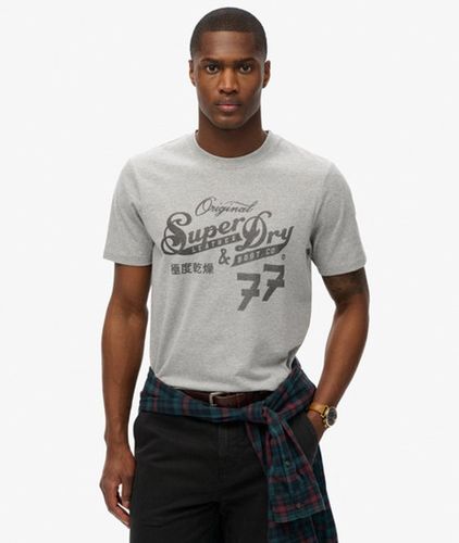 Herren Leather & Boot Co Script T-shirt - Größe: XL - Superdry - Modalova