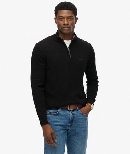 Herren Wollmischung-pullover mit Reißverschluss - Größe: XL - Superdry - Modalova