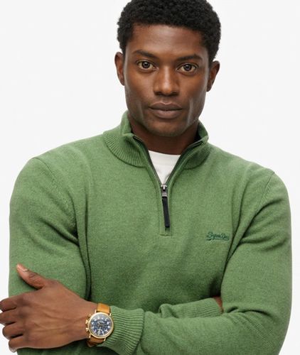 Herren Wollmischung-pullover mit Reißverschluss - Größe: M - Superdry - Modalova