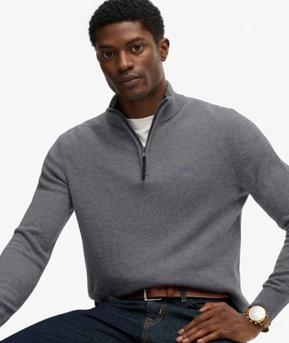 Herren Wollmischung-pullover mit Reißverschluss - Größe: XL - Superdry - Modalova