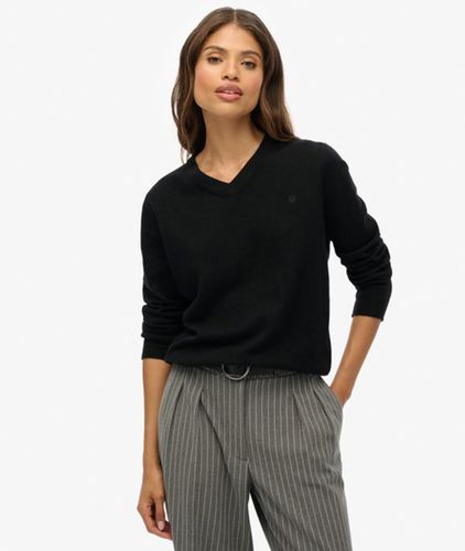 Damen Klassischer Pullover mit V-ausschnitt - Größe: 38 - Superdry - Modalova