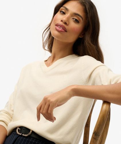 Damen Klassischer Pullover mit V-ausschnitt - Größe: 40 - Superdry - Modalova