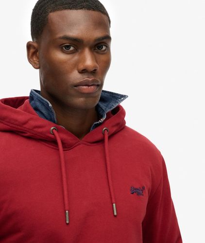 Herren Baumwolle Gesticktes Logo Essential Kapuzenpullover, - Größe: S - Superdry - Modalova