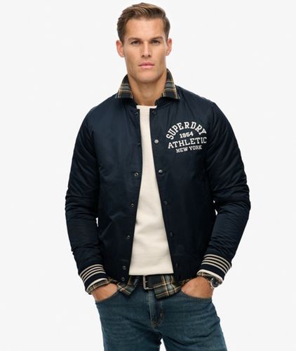 Co Men's Athletic Varsity Bomber Jacket / Eclipse - Size: M - Superdry - Modalova