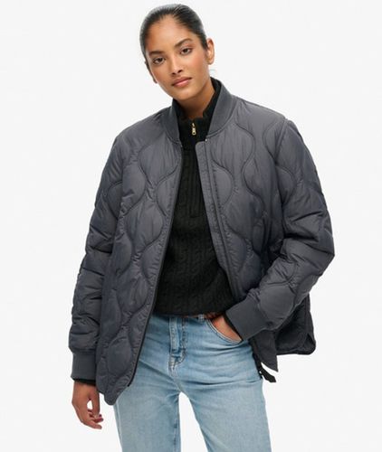Damen Kurze Gesteppte Liner-jacke - Größe: 46 - Superdry - Modalova