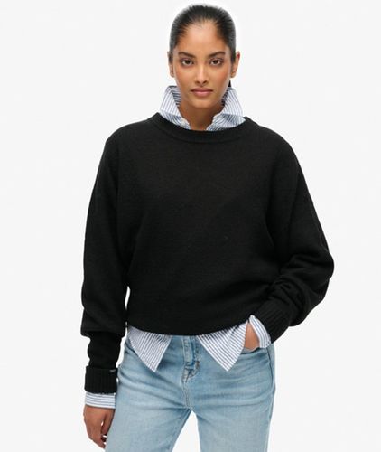 Damen Lässiger Pullover mit Rundhalsausschnitt - Größe: 36 - Superdry - Modalova
