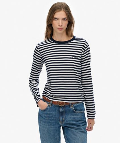 Damen Essential Logo Stripe Langarmshirt - Größe: 42 - Superdry - Modalova