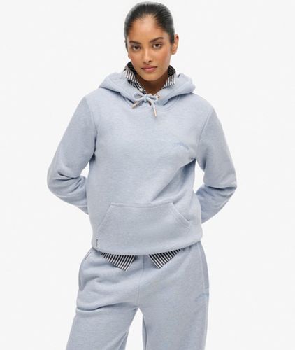 Damen Baumwolle Essential Kapuzenpullover Mit Logostickerei, , Größe: 36 - Superdry - Modalova