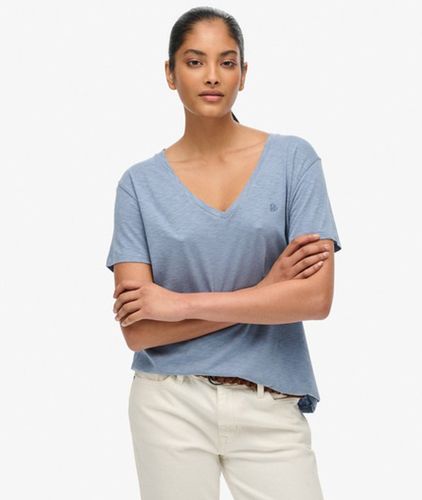 Damen Studios Slub T-shirt mit Stickerei - Größe: 46 - Superdry - Modalova