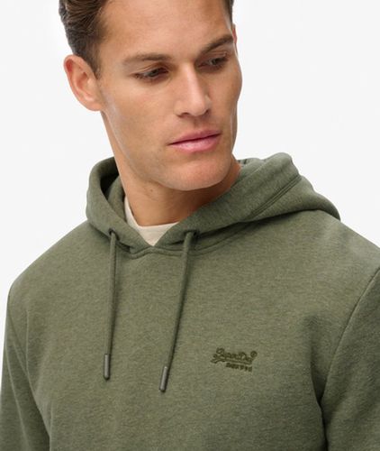 Herren Baumwolle Gesticktes Logo Essential Kapuzenpullover, - Größe: S - Superdry - Modalova
