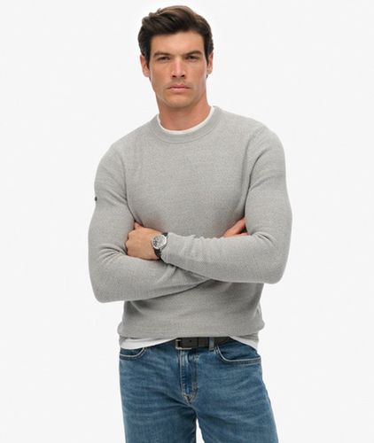 Herren Leichter Strukturierter Baumwollpullover - Größe: L - Superdry - Modalova