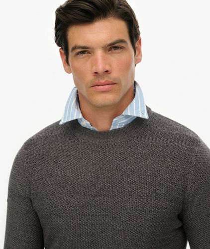 Herren Leichter Strukturierter Baumwollpullover - Größe: S - Superdry - Modalova