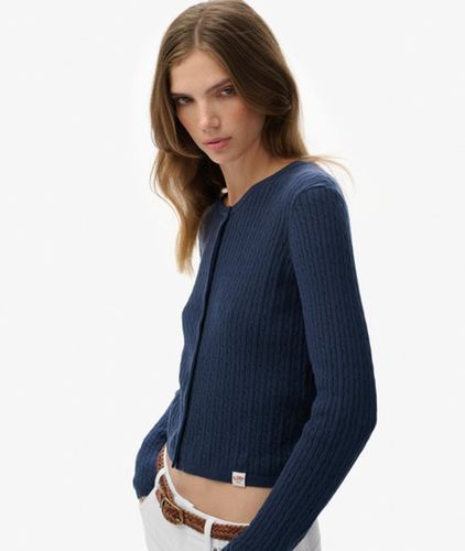 Damen Micro-zopfstrickjacke - Größe: 40 - Superdry - Modalova