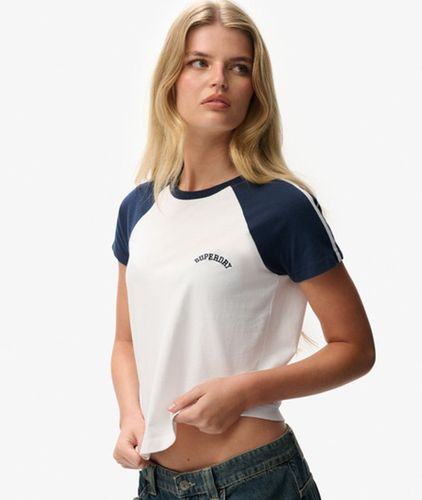 Damen Essential Logo Retro T-shirt mit Schmaler Passform - Größe: 44 - Superdry - Modalova