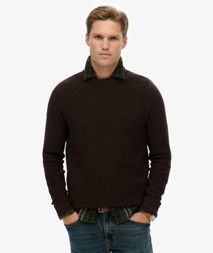Herren Leichter Strukturierter Baumwollpullover - Größe: S - Superdry - Modalova