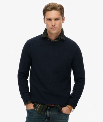 Herren Leichter Strukturierter Baumwollpullover - Größe: XL - Superdry - Modalova