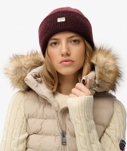 Damen Gerippte Strickmütze - Größe: 1Größe - Superdry - Modalova