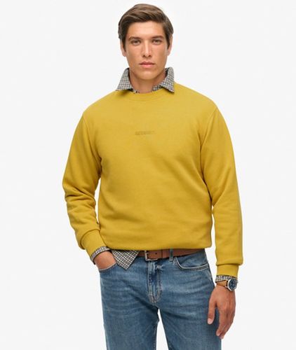Herren Micro Rundhals-sweatshirt mit Logo - Größe: M - Superdry - Modalova