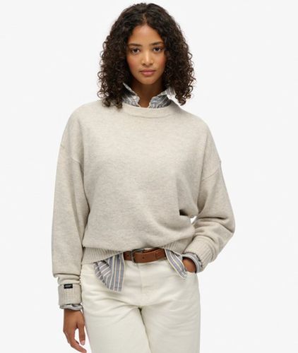 Damen Lässiger Pullover mit Rundhalsausschnitt - Größe: 40 - Superdry - Modalova