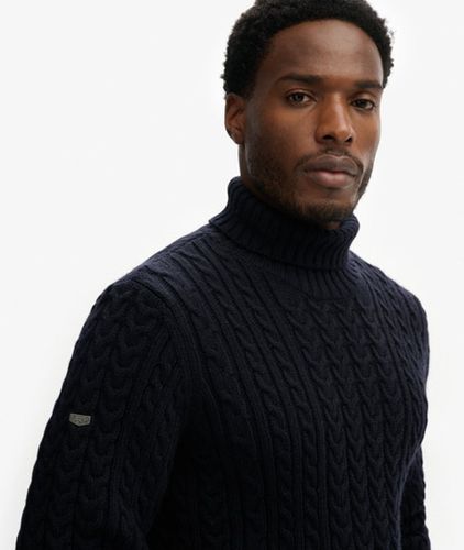 Herren Jacob Rollkragenpullover mit Zopfmuster - Größe: M - Superdry - Modalova