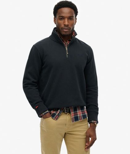 Herren Essential Logo Sweatshirt mit Halbreißverschluss - Größe: S - Superdry - Modalova