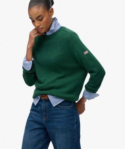 Damen Lockerer Strick-pullover mit Rundhalsausschnitt - Größe: 40 - Superdry - Modalova