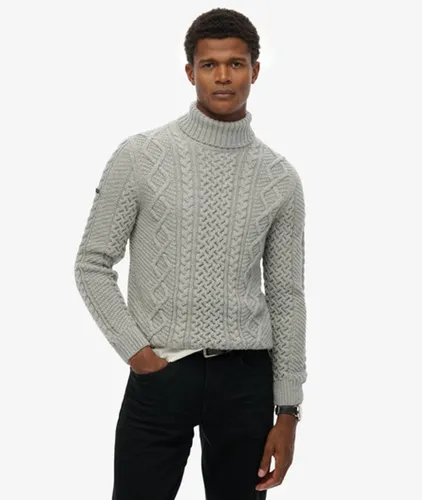 Herren Jacob Rollkragenpullover mit Zopfmuster - Größe: XL - Superdry - Modalova