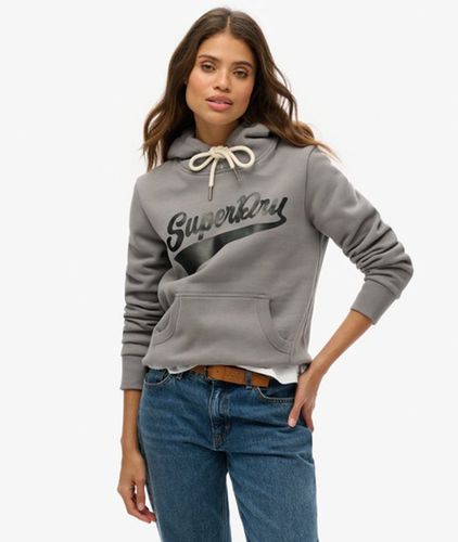 Damen Baumwolle Logo-Druck Super Athletics Kapuzenpullover, & , Größe: 38 - Superdry - Modalova