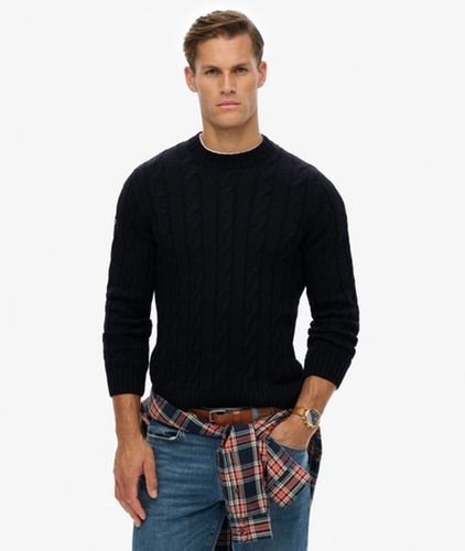 Herren Jacob Zopfstrick-pullover - Größe: XL - Superdry - Modalova