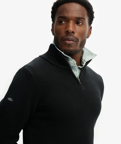 Herren Baumwoll-strickpullover mit Reißverschluss - Größe: S - Superdry - Modalova