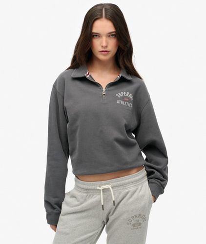 Damen Athletic Collared Pullover mit Reißverschluss - Größe: 42 - Superdry - Modalova