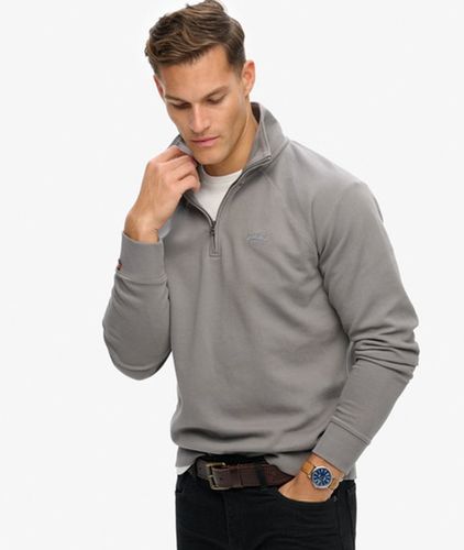 Herren Essential Logo Raglan Henley Sweatshirt - Größe: S - Superdry - Modalova