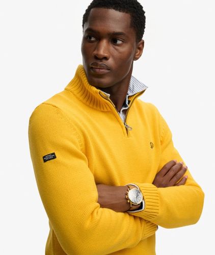 Herren Baumwoll-strickpullover mit Reißverschluss - Größe: S - Superdry - Modalova