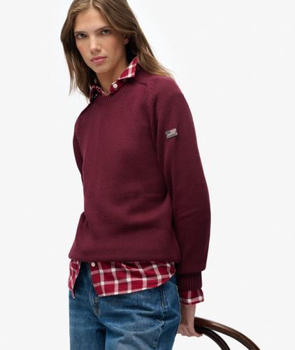 Damen Lockerer Strick-pullover mit Rundhalsausschnitt - Größe: 34 - Superdry - Modalova