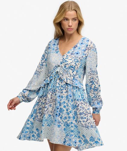 Damen Gewebtes Stufenkleid in Mini-länge - Größe: 42 - Superdry - Modalova