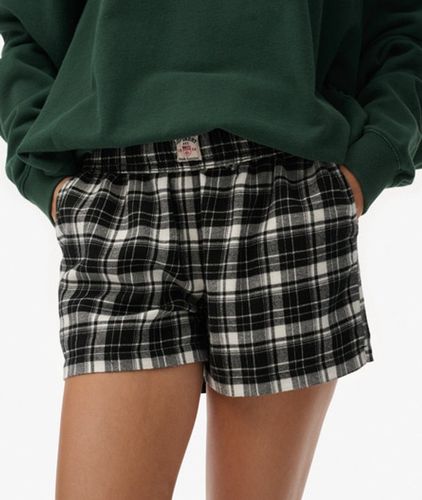 Damen Karierte Baumwollshorts mit Elastikbund - Größe: 40 - Superdry - Modalova