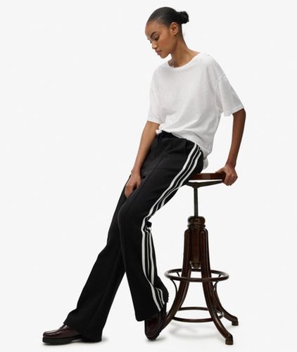 Damen Studios Stripe Gerade Jogginghose - Größe: 36 - Superdry - Modalova