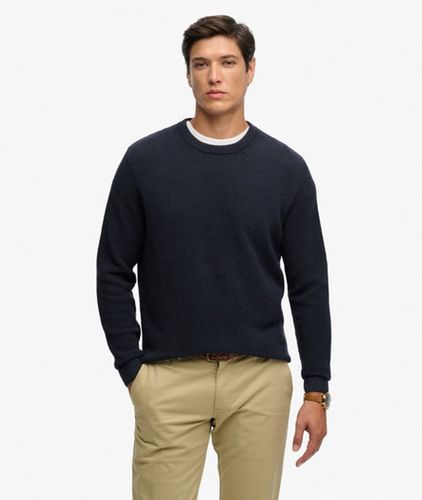 Herren Strukturierter Crew-strickpullover - Größe: S - Superdry - Modalova