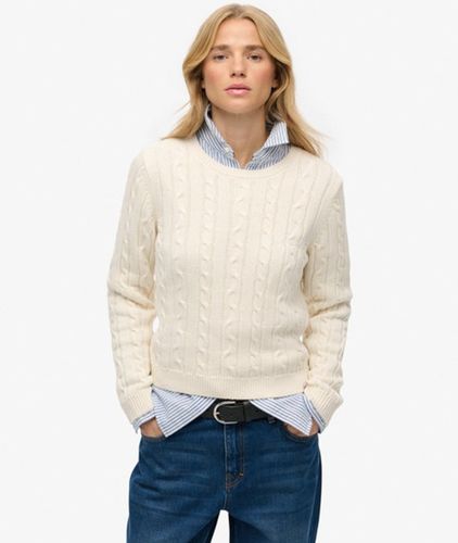 Damen Essential Zopfmuster-pullover - Größe: 44 - Superdry - Modalova