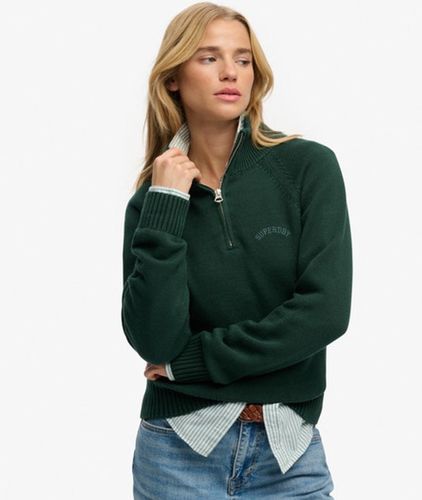 Damen Essential Strickpullover mit Reißverschluss - Größe: 36 - Superdry - Modalova
