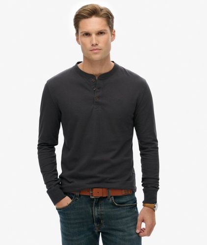 Herren Classic Essential Henley Shirt - Größe: M - Superdry - Modalova