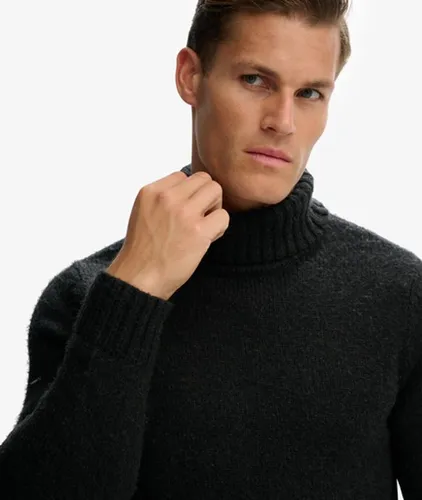 Herren Angerauter Rollkragenpullover - Größe: L - Superdry - Modalova