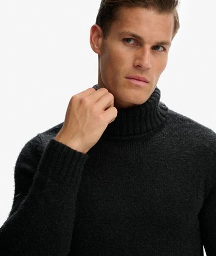 Herren Angerauter Rollkragenpullover - Größe: S - Superdry - Modalova