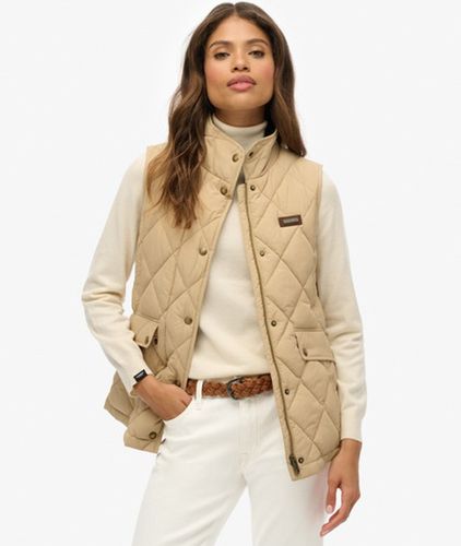 Damen Weste mit Cordbesatz - Größe: 38 - Superdry - Modalova