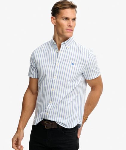 Herren Preppy Oxford Kurzarmhemd - Größe: L - Superdry - Modalova