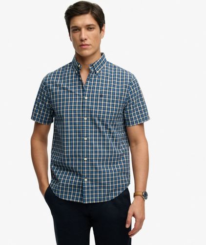 Herren Preppy Poplin Kurzarmhemd - Größe: L - Superdry - Modalova
